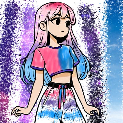 girl in a cute crop top