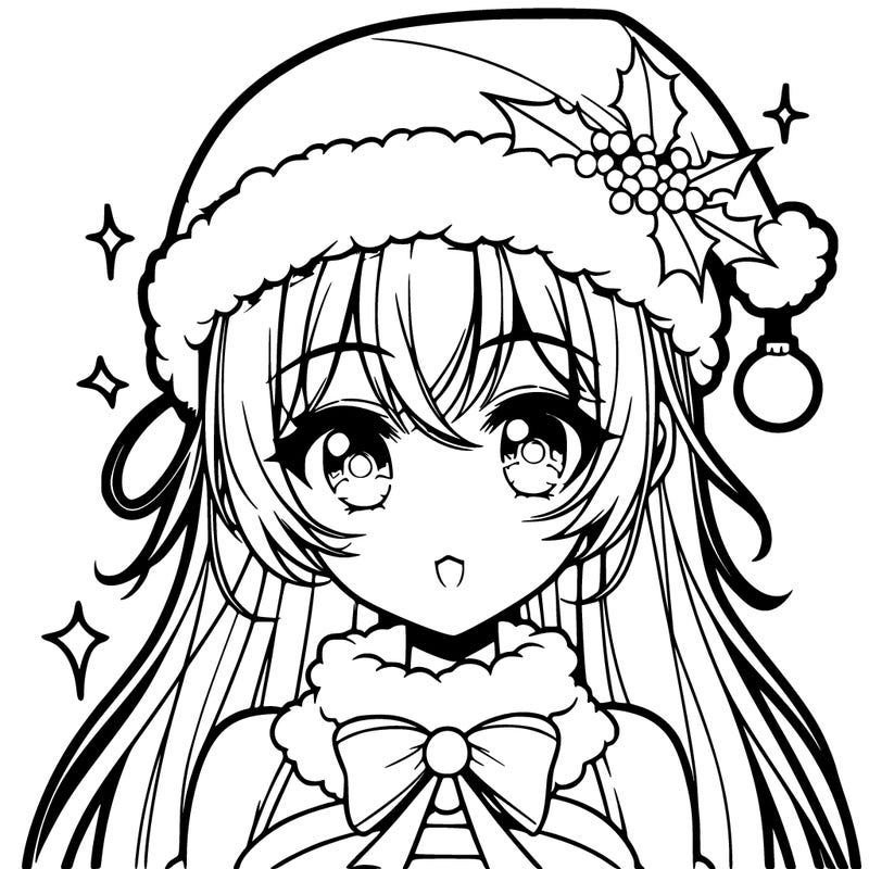 christmas girl anime
