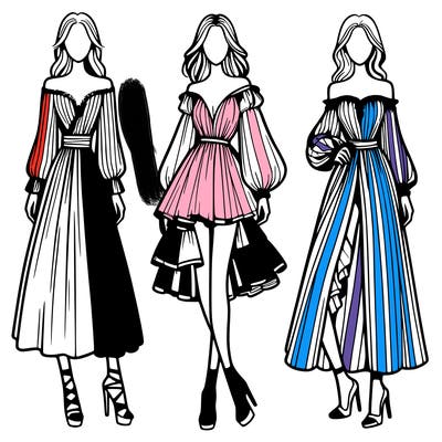 fashion models dresses