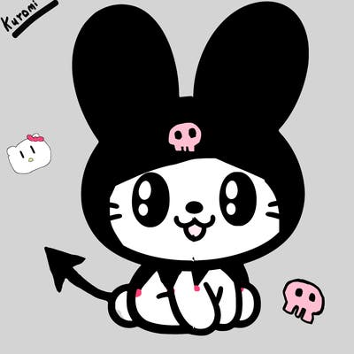 kuromi from hello kitty