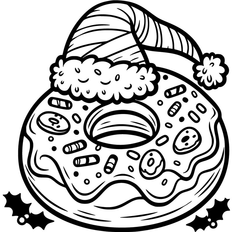 christmas doughnut