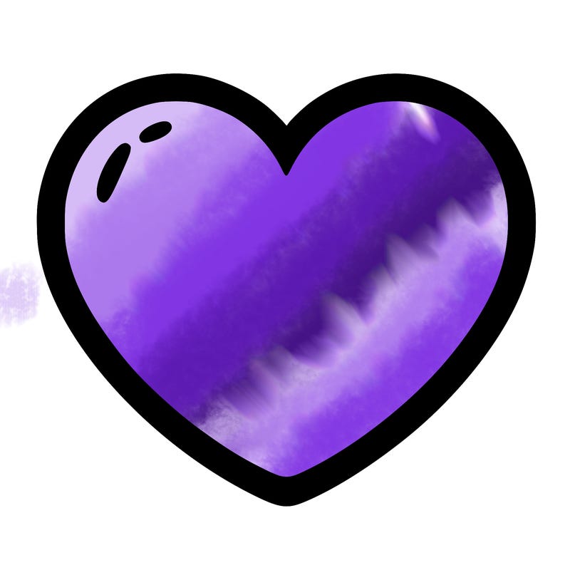 a blank heart