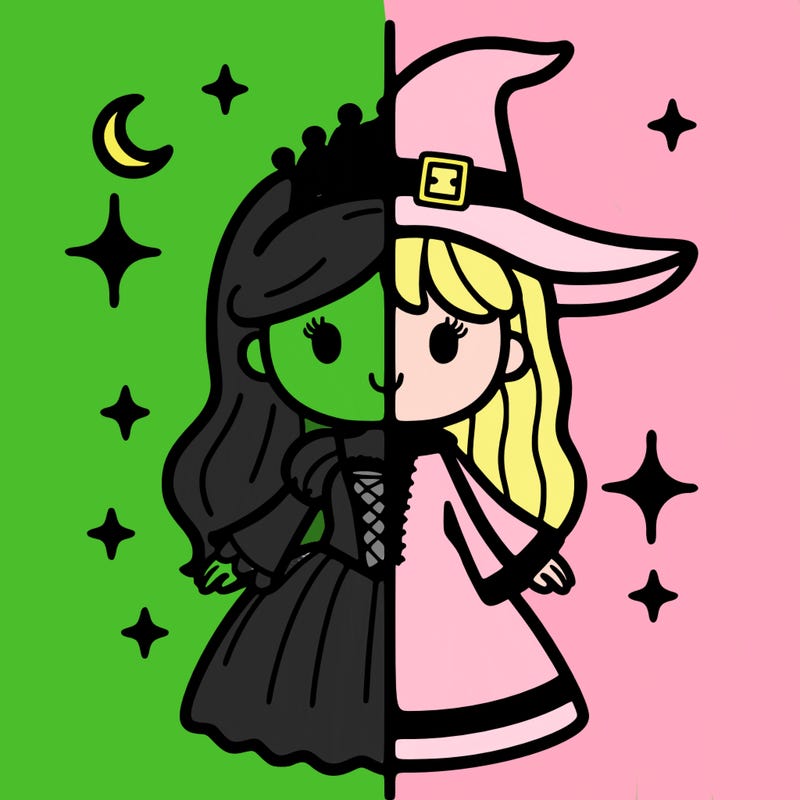 split princess and witch