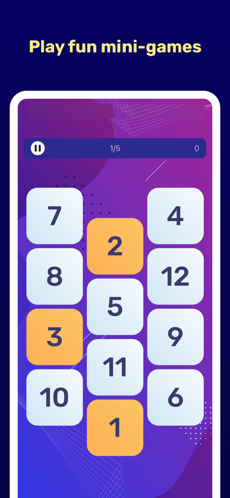 Brain & Mind  IQ Games, Quests - Mini juego de rompecabezas numérico para entrenamiento cerebral y ejercicio cognitivo