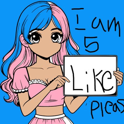 realistic pretty girl holding blank sign