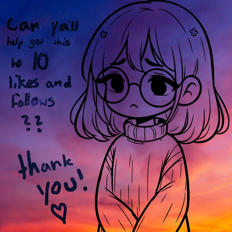 sad girl with glasses in a sweater