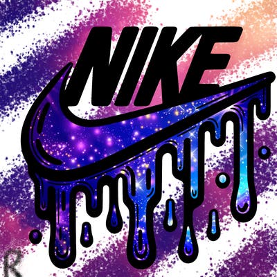 dripping nike logo