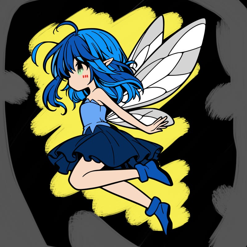 manga fairy flying
