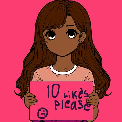 realistic girl holding a sign