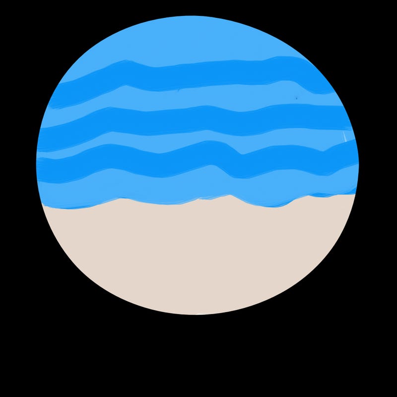 a plain circle with nothing else