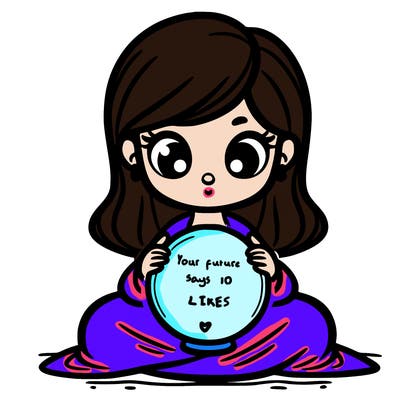 girl with a glowing orb