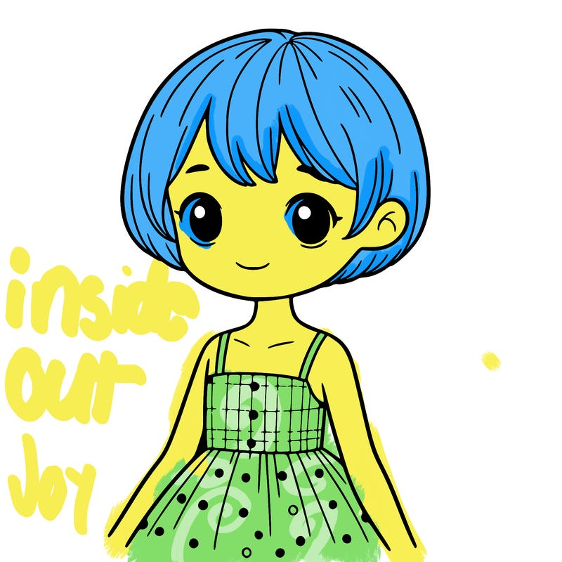 a girl with short hair and a dress