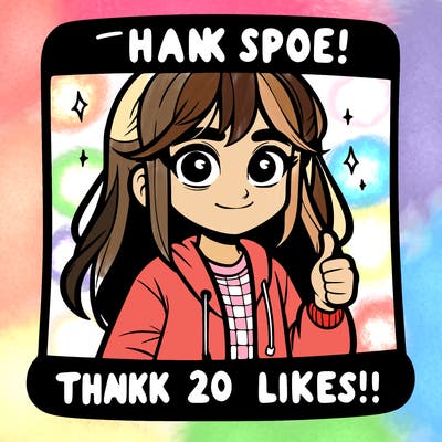 thanks for 20 likes!