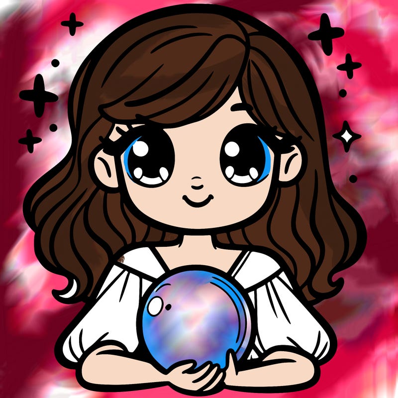 girl with a crystal ball