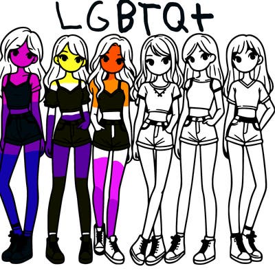 a group of girls wearing crop tops and shorts