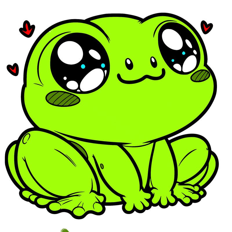 cute frog person realistic