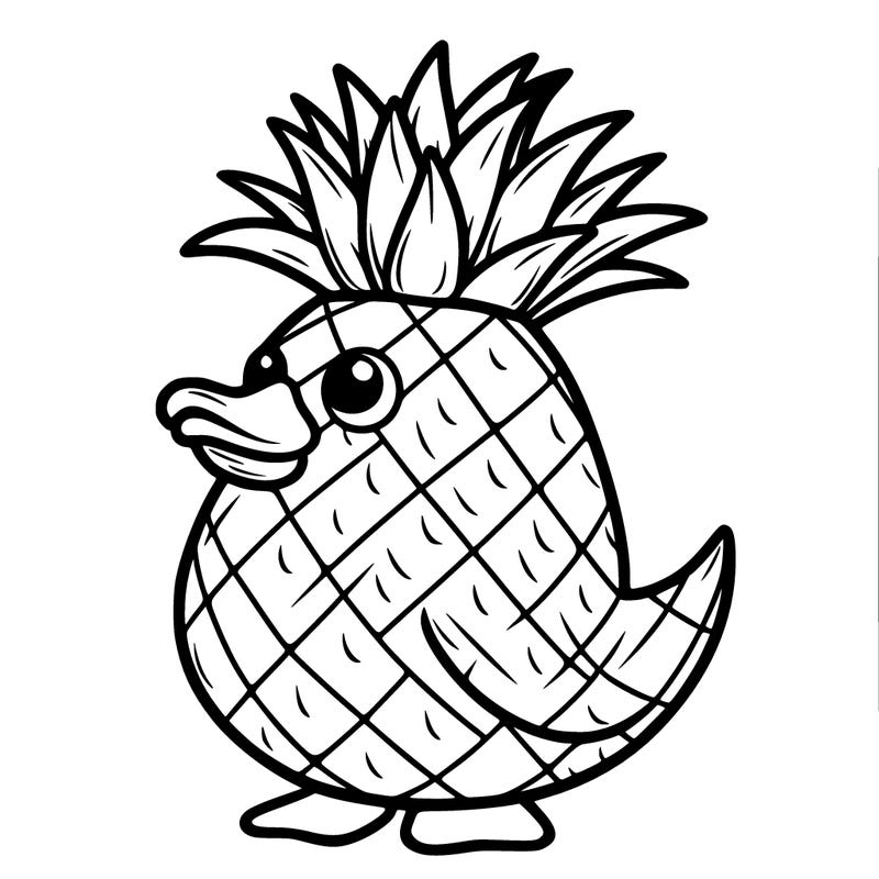 a pineapple duck named georgie from moriah elizabeth on youtube