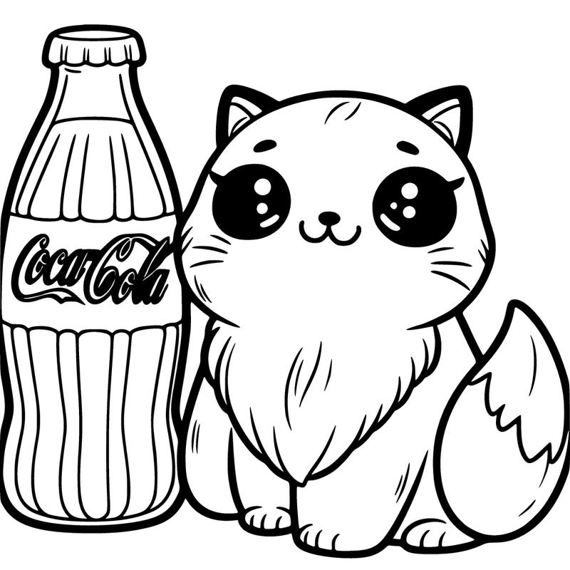 a coca-cola cat