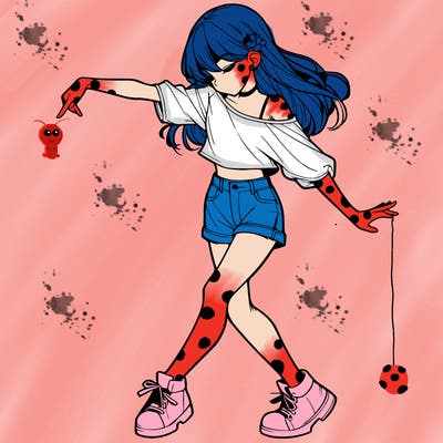 realistic girl danceing