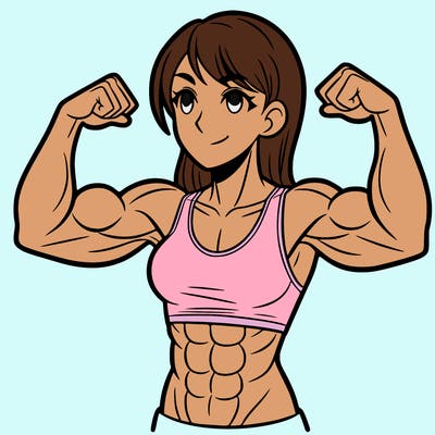 woman with muscles