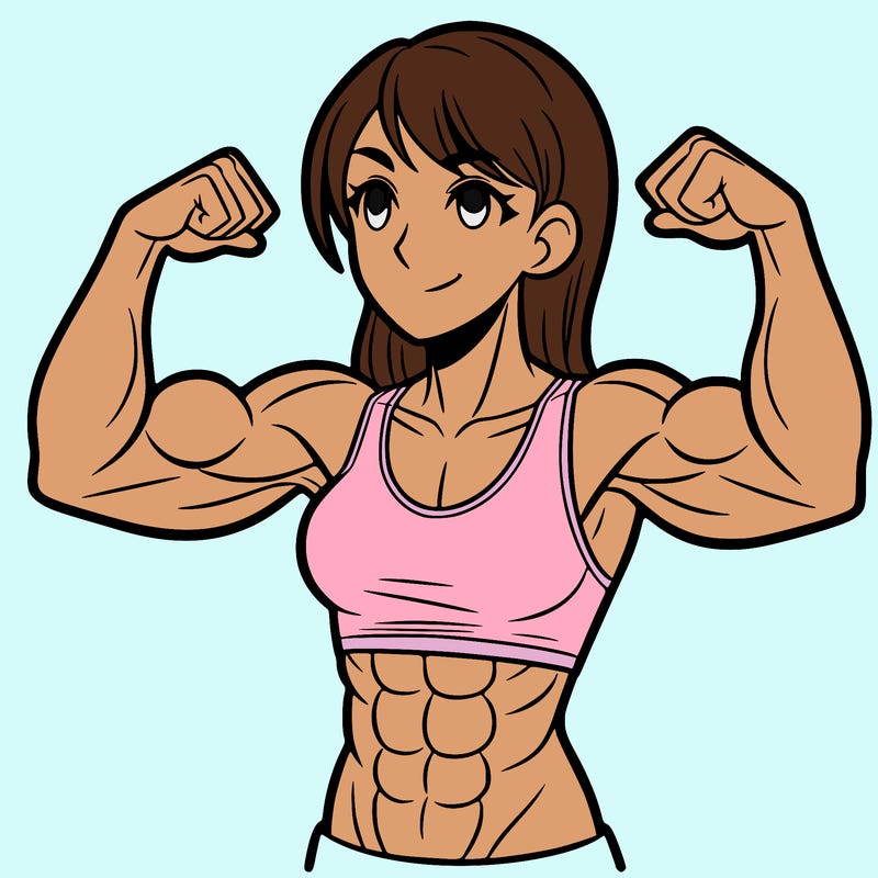 woman with muscles