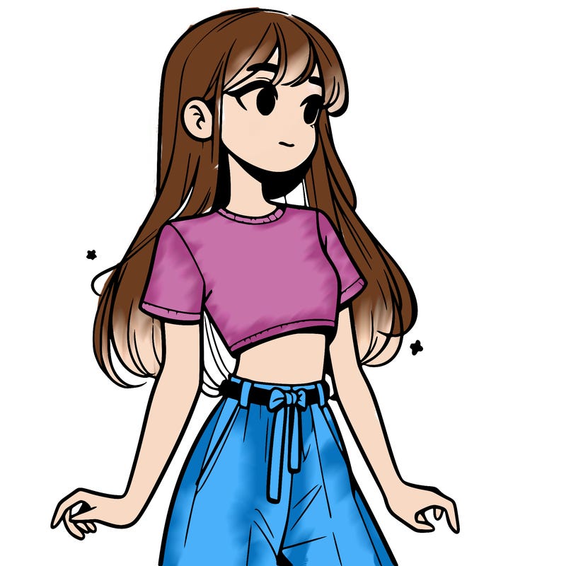 girl in a cute crop top