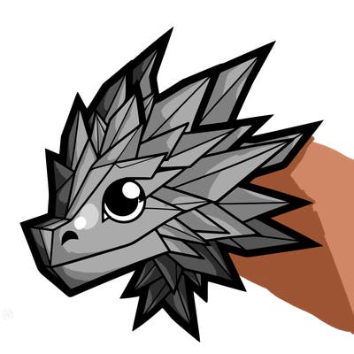 paper dragon head
