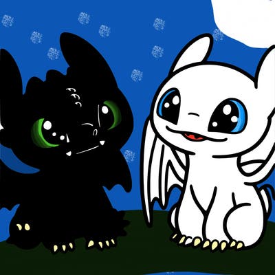 toothless and light fruy