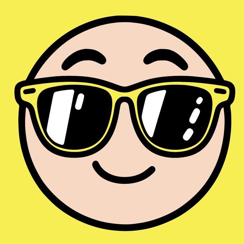 emoji with sunglasses