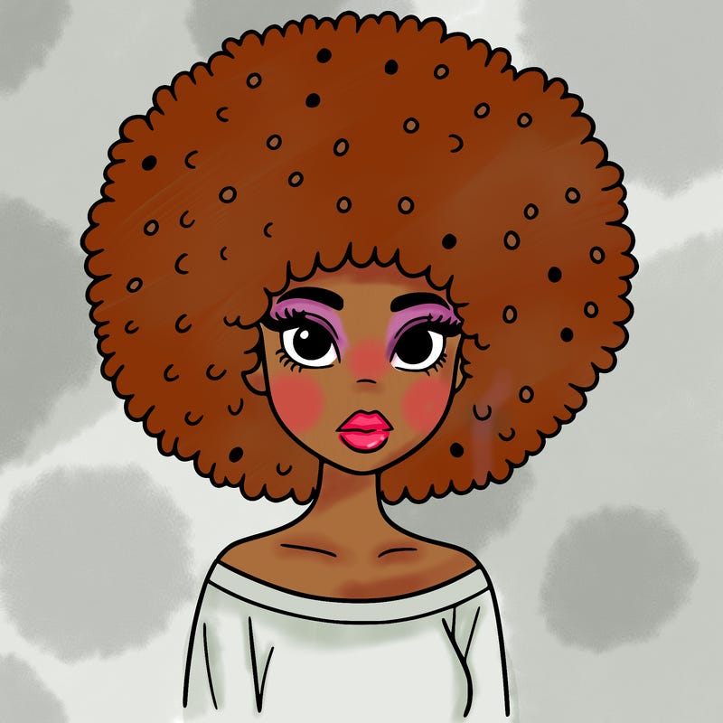afro lady