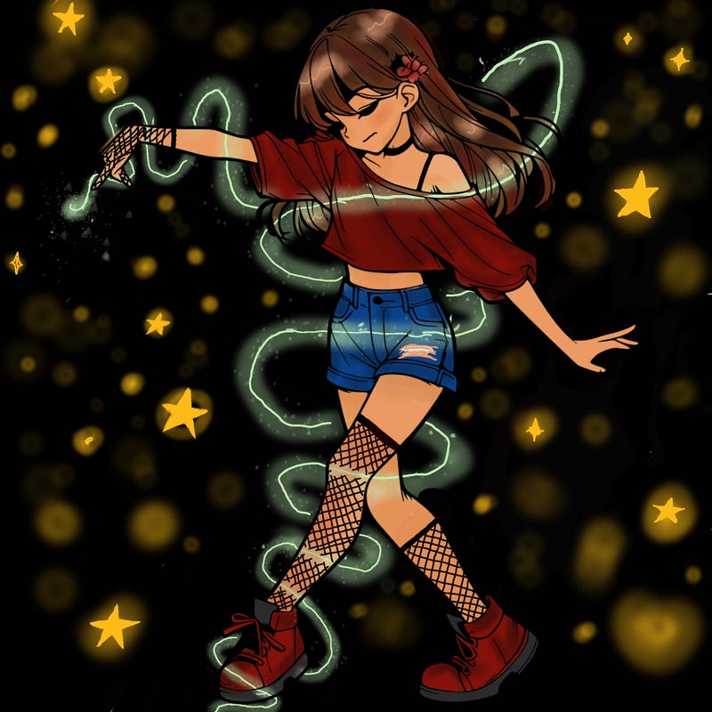 realistic girl danceing