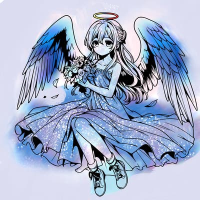 manga angel realistic