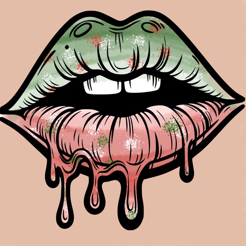 lips that look realistic and drip