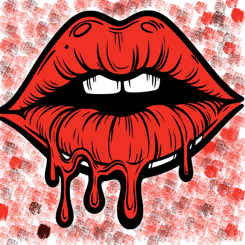 lips that look realistic and drip