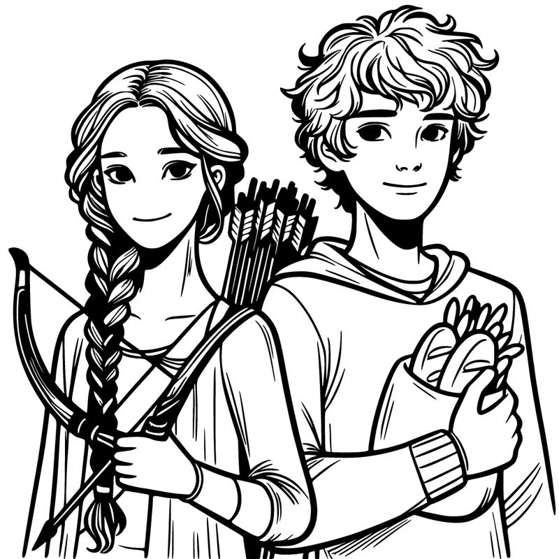 katniss peeta hunger games