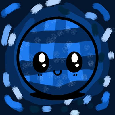 a blank, round circle