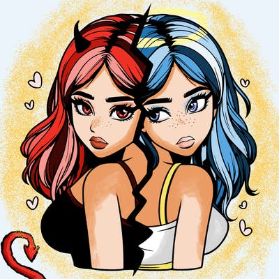 realistic girl split