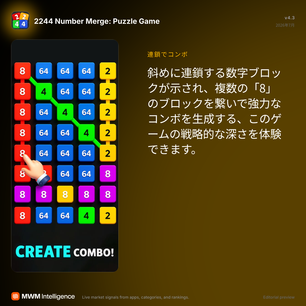 2244ナンバーマッチ：音楽ゲーム - ゲームアプリ | MWM