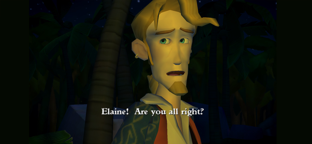Guybrush Threepwood con expresión preocupada en una escena de Tales of Monkey Island Episodio 4