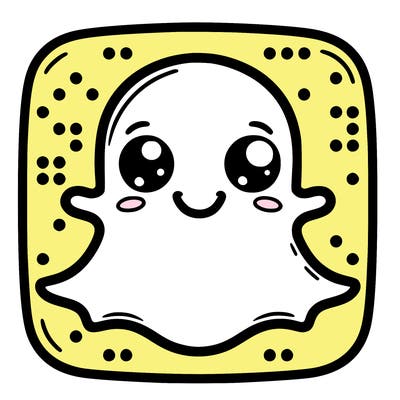 the real snapchat logo