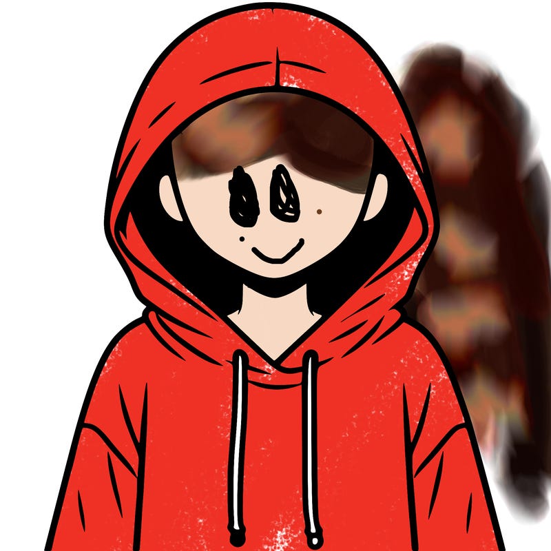 faceless girl in hoodie
