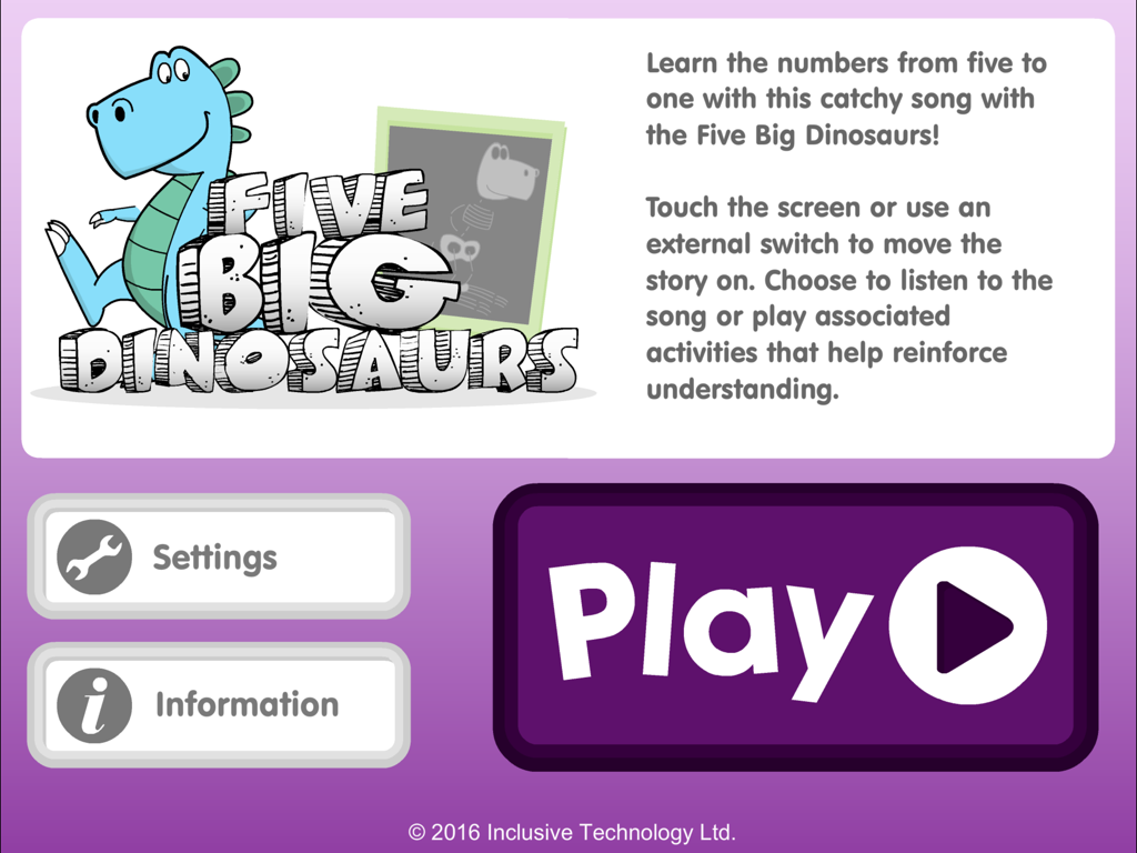 Five Big Dinosaurs - Education App | MWM