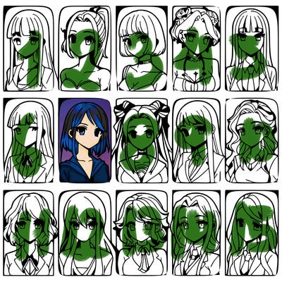 girls that look diffrent anime