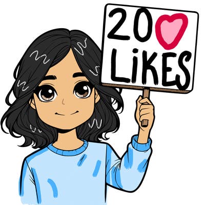 realistic girl holding up a sign