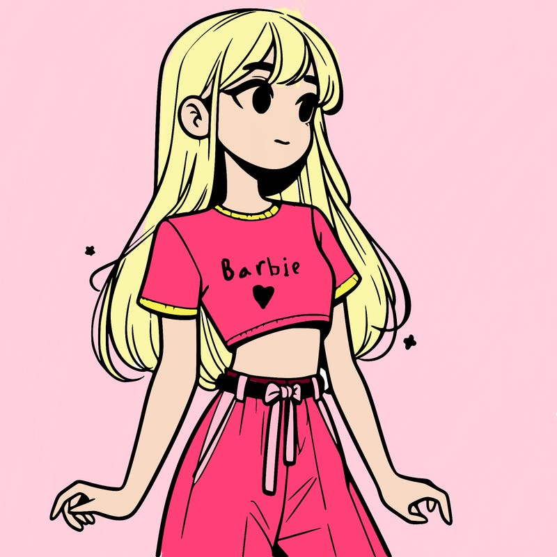 girl in a cute crop top