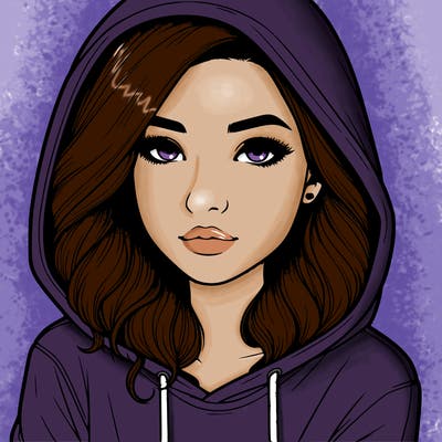 realistic girl with hoodie