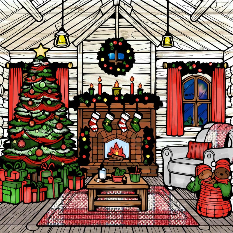 christmas house interior