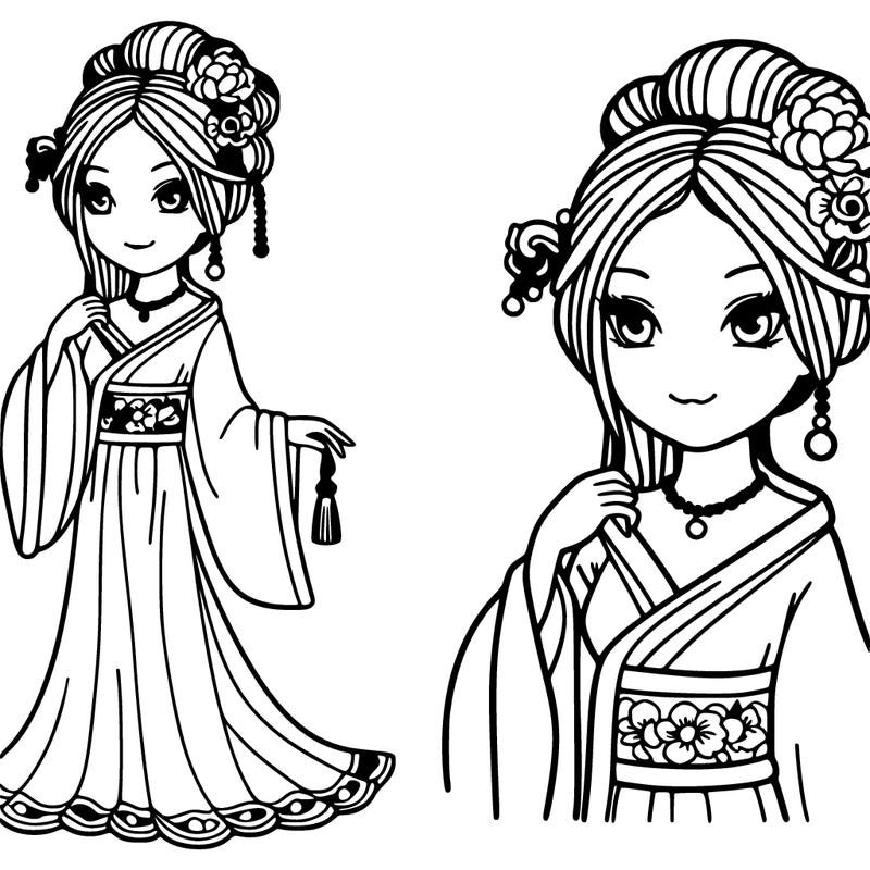 elegant chinese girl