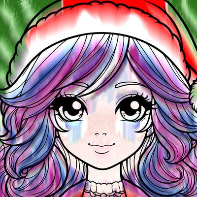 realistic christmas girl