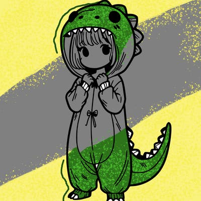 dino onesies on girl